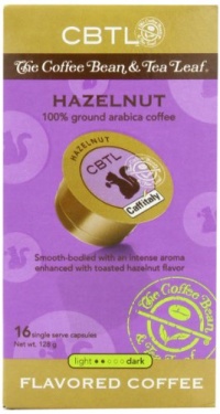 CBTL Hazelnut Coffee Capsules By The Coffee Bean & Tea Leaf, 16-Count Box CBTL Hazelnut Coffee Capsules By The Coffee Bean & Tea Leaf, 16-Count Box