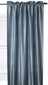 Beacon Looms Majesty 100-Percent Silk 42-Inch by 84-Inch Window Panel, Lined, Blue Beacon Looms Majesty 100-Percent Silk 42-Inch by 84-Inch Window Panel, Lined, Blue