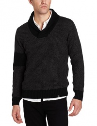 Marc Ecko Cut & Sew Men's Armband Shawl Rib Sweater Marc Ecko Cut & Sew Men's Armband Shawl Rib Sweater