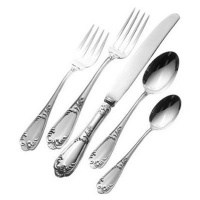 Wallace Italian Sterling Venezia 5-Piece Flatware Continental Size Place Setting, Service for 1 Wallace Italian Sterling Venezia 5-Piece Flatware Continental Size Place Setting, Service for 1