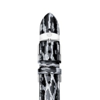 MICHELE 18Mm Grey Cheetah Fashion Patent Strap MICHELE 18Mm Grey Cheetah Fashion Patent Strap