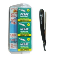 300 Derby Professional Single Edge Razor Blades comes with free Shaving Factory Straight Razor 300 Derby Professional Single Edge Razor Blades comes with free Shaving Factory Straight Razor