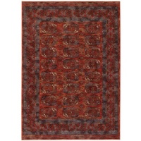 Couristan Timeless Treasures 4708/0032 Afghan Panel Area Rug - Rust Couristan Timeless Treasures 4708/0032 Afghan Panel Area Rug - Rust