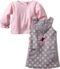 Blueberi Boulevard Baby-girls Infant Printed Knit Jumer With Knit Top, Grey, 24 Months Blueberi Boulevard Baby-girls Infant Printed Knit Jumer With Knit Top, Grey, 24 Months