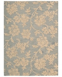 Uplifting style. Nourison's Skyland rug features lush, dreamy florals rendered in soft blue and beige shades, bringing a heavenly feel to any space. The plush wool rug is enhanced with meticulous hand carving for beautiful detail and texture. (Clearance) Uplifting style. Nourison's Skyland rug features lush, dreamy florals rendered in soft blue and beige shades, bringing a heavenly feel to any space. The plush wool rug is enhanced with meticulous hand carving for beautiful detail and texture. (Clearance)