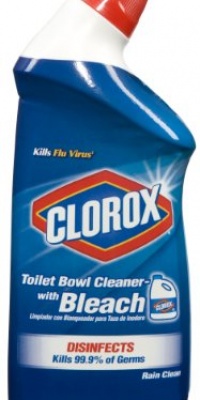 Clorox Toilet Bowl Cleaner, Rain Clean, 24-Fluid Ounce Bottles (Pack of 12) Clorox Toilet Bowl Cleaner, Rain Clean, 24-Fluid Ounce Bottles (Pack of 12)