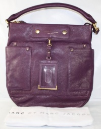 Marc By Marc Jacobs, Preppy Leather Hobo Bag, Dark Magenta Marc By Marc Jacobs, Preppy Leather Hobo Bag, Dark Magenta