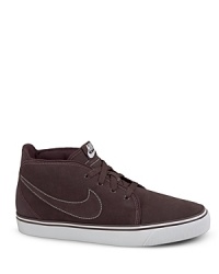 Crafted in a cool leather and suede hybrid, this streamlined sneaker style ads a sporty edge to a classic look. Crafted in a cool leather and suede hybrid, this streamlined sneaker style ads a sporty edge to a classic look.