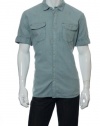 Converse Black Canvas Aqua Button Down Shirt Sport , Size XLarge