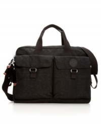 Modern moms and dads will find all details they need in this super-functional and stylish baby bag to make sure the little one is ready for a day out. Modern moms and dads will find all details they need in this super-functional and stylish baby bag to make sure the little one is ready for a day out.