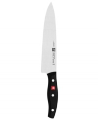 You'll feel like a real pro wielding Henckel's 8 Chef's Knife. Featuring FRIODUR's hand-honed ice-hardened blade for a sharper, more resilient edge. Easy to grasp and comfortable to use, the easy-grip ergonomic handle allows you to wield the control. Features a professional triple rivet handle. Full warranty. You'll feel like a real pro wielding Henckel's 8 Chef's Knife. Featuring FRIODUR's hand-honed ice-hardened blade for a sharper, more resilient edge. Easy to grasp and comfortable to use, the easy-grip ergonomic handle allows you to wield the control. Features a professional triple rivet handle. Full warranty.