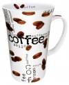 Konitz 19-Ounce Coffee Collage Mega Mugs, Assorted, Set of 4