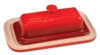 Le Creuset Stoneware Butter Dish, Cherry