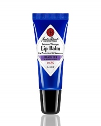 Intense Therapy Lip Balm SPF 25 Black Tea & BlackberryConditioning lip balm, with UVA and UVB sunscreens, protects against sunburn and windburn, as it conditions and moisturizes dry, chapped lips. Contains Black Tea and Blackberry for a smooth and subtly sweet flavor with powerful antioxidants. Intense Therapy Lip Balm SPF 25 Black Tea & BlackberryConditioning lip balm, with UVA and UVB sunscreens, protects against sunburn and windburn, as it conditions and moisturizes dry, chapped lips. Contains Black Tea and Blackberry for a smooth and subtly sweet flavor with powerful antioxidants.