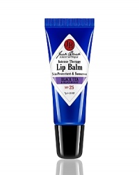 Intense Therapy Lip Balm SPF 25 Black Tea & BlackberryConditioning lip balm, with UVA and UVB sunscreens, protects against sunburn and windburn, as it conditions and moisturizes dry, chapped lips. Contains Black Tea and Blackberry for a smooth and subtly sweet flavor with powerful antioxidants.