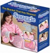 SNUGGIE FOR KIDS WITH FUR CUFFS, SLIPPER SOCKS AND DESIGNED WITH STARS AND CROWNS - PRINCESS PINK - NEW FOR 2010!