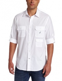 Nautica Men's Long Sleeve Mechanical Stretch Woven Nautica Men's Long Sleeve Mechanical Stretch Woven