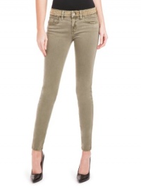 GUESS Brittney Ankle Skinny Colored Jeans with, WASHED MILITARY CAMO (31)