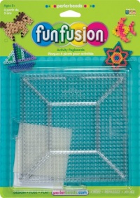 Perler Beads Large Clear Square Pegboards- 2 Count