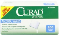 Curad Alcohol Swabs Antiseptic Wipes, 200 Count Curad Alcohol Swabs Antiseptic Wipes, 200 Count