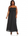 Jessica Simpson Women's Plus-Size Twist Front Maxi Dress