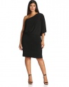 Jessica Simpson Women's Plus-Size One Shoulder Mini Dress