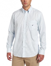 Nautica Men's Long Sleeve Tricolor Stripe Woven Nautica Men's Long Sleeve Tricolor Stripe Woven
