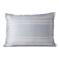The woven stripe in shades of blue features a fine diamond dobby bordered with stripes in raised satin twill on this Hudson Park king sham evoke modern simplicity and timeless sophistication. The woven stripe in shades of blue features a fine diamond dobby bordered with stripes in raised satin twill on this Hudson Park king sham evoke modern simplicity and timeless sophistication.