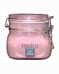 It's bright! It's beautiful! It's Borghese skincare at its best! Fango Brilliante Brightening Mud has everything it takes to put skin in the pink. Natural vitamins and mineral-rich extracts even out skin tone, gently soothing and refining, helping to remove dead skin cells and erase the effects of environmental debris. A blend of Vitamin A and Citrus Unshiu Peel Extract works to leave skin brighter and more radiant. This incredible revitalizing power comes from our exclusive Acqua di VitaR Living Water Complex which rehydrates and renourishes skin to help leave it brighter, clearer and younger looking. Packed in a 17.6 oz. mason jar, Fango Brilliante Brightening Mud is perfect for both the face and body. It's bright! It's beautiful! It's Borghese skincare at its best! Fango Brilliante Brightening Mud has everything it takes to put skin in the pink. Natural vitamins and mineral-rich extracts even out skin tone, gently soothing and refining, helping to remove dead skin cells and erase the effects of environmental debris. A blend of Vitamin A and Citrus Unshiu Peel Extract works to leave skin brighter and more radiant. This incredible revitalizing power comes from our exclusive Acqua di VitaR Living Water Complex which rehydrates and renourishes skin to help leave it brighter, clearer and younger looking. Packed in a 17.6 oz. mason jar, Fango Brilliante Brightening Mud is perfect for both the face and body.