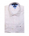 Tommy Hilfiger Men Custom Fit Long Sleeve Pocket Plaid Logo Shirt