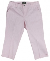 Lauren Active Golf Women's Stretch Cotton Pinstriped Capri Pants Lauren Active Golf Women's Stretch Cotton Pinstriped Capri Pants