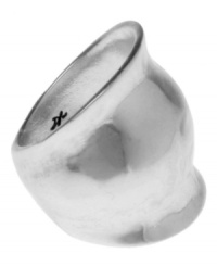 Modern art meets modern fashion. This stylish ring from Kenneth Cole New York features a hammered, sculptural design set in silver tone mixed metal. Size 7-1/2. Modern art meets modern fashion. This stylish ring from Kenneth Cole New York features a hammered, sculptural design set in silver tone mixed metal. Size 7-1/2.