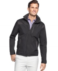 A lightweight accent to any summer look, this jacket from Calvin Klein is a versatile addition to your wardrobe. A lightweight accent to any summer look, this jacket from Calvin Klein is a versatile addition to your wardrobe.