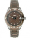 Fossil Women's ES3041 Stella Mini Brown Aluminum and Stainless Steel Watch