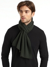 THE LOOKTwo-tone zigzag designTHE FIT10W X 66LTHE MATERIAL40% wool/30% rayon/20% nylon/10% cashmereCARE & ORIGINDry cleanImported THE LOOKTwo-tone zigzag designTHE FIT10W X 66LTHE MATERIAL40% wool/30% rayon/20% nylon/10% cashmereCARE & ORIGINDry cleanImported