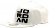 Nike Jordan Boy's Embroidered Jordan Logo Fitted Baseball Cap Sz 8/20 (White/Black)