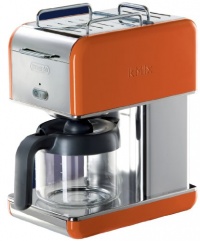 DeLonghi Kmix 10-Cup Drip Coffee Maker, Orange DeLonghi Kmix 10-Cup Drip Coffee Maker, Orange