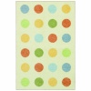 Townhouse Rugs Polka Dot Netural Rug,40-Inch by 60-Inch