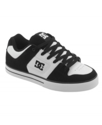 Who says you can't be rough around the edges and filled with modern charm at the same time? Lace up in these suede men's sneakers from DC Shoes and discover how easy it can be to find the perfect balance. Who says you can't be rough around the edges and filled with modern charm at the same time? Lace up in these suede men's sneakers from DC Shoes and discover how easy it can be to find the perfect balance.