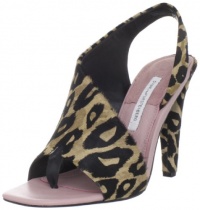 Diane von Furstenberg Women's Morocco Slingback Sandal,Leopard Pony,7 M US