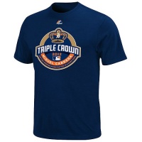MLB Majestic Miguel Cabrera Detroit Tigers Youth Triple Crown Commemorative T-Shirt - Navy Blue MLB Majestic Miguel Cabrera Detroit Tigers Youth Triple Crown Commemorative T-Shirt - Navy Blue