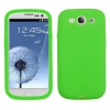 Asmyna SAMSIIICASKSO058 Soft Durable Protective Case for Samsung Galaxy S3 - 1 Pack - Retail Packaging - Electric Green
