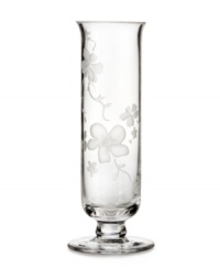 Fresh pick. Delicate florals flourish on this resplendent crystal bud vase from Marquis by Waterford, gracing your home with refined sophistication. Fresh pick. Delicate florals flourish on this resplendent crystal bud vase from Marquis by Waterford, gracing your home with refined sophistication.