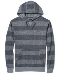 Stripes never go out of style, and this fleece hoodie from DC Shoes will keep you looking cool and classic. Stripes never go out of style, and this fleece hoodie from DC Shoes will keep you looking cool and classic.