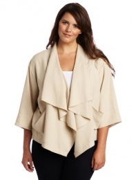 Karen Kane Women's Plus-Size Drape Jacket Karen Kane Women's Plus-Size Drape Jacket