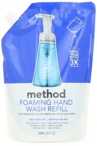 Method Foaming Hand Wash Refill Pouch Sea Minerals, 28 ounces Pouch (Pack of 6) Method Foaming Hand Wash Refill Pouch Sea Minerals, 28 ounces Pouch (Pack of 6)