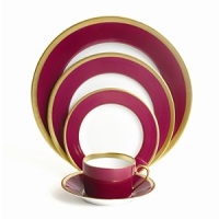 Haviland's Laque de Chine Gold is both timeless and modern, enabling traditional color-matching selections to radical color combinations. Unique pieces' smooth, bold colors are united by a brilliant gold band. Haviland's Laque de Chine Gold is both timeless and modern, enabling traditional color-matching selections to radical color combinations. Unique pieces' smooth, bold colors are united by a brilliant gold band.