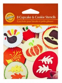 Wilton 8-Piece Autumn Mini Stencil Set Wilton 8-Piece Autumn Mini Stencil Set