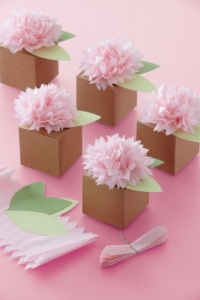 Martha Stewart Crafts Pom-Pom Flower Treat Boxes Martha Stewart Crafts Pom-Pom Flower Treat Boxes