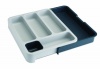 Joseph Joseph DrawerStore Expandable Cutlery Tray, Dark Grey